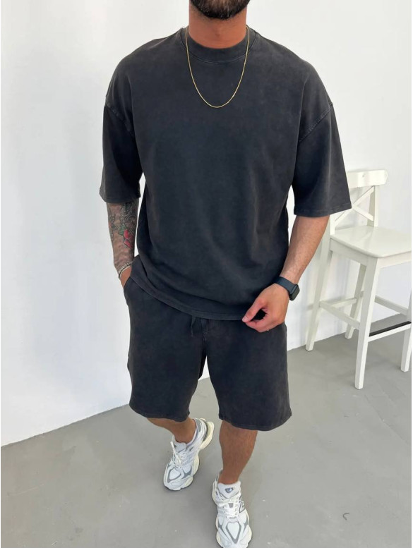 Oversize костюм з вивареної тканини