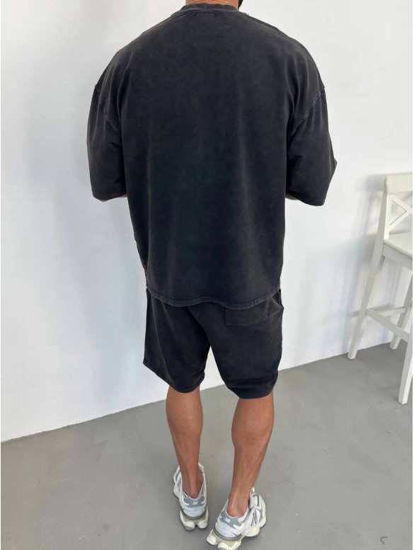 Oversize костюм з вивареної тканини