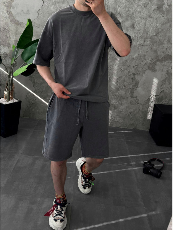 Oversize костюм з вивареної тканини
