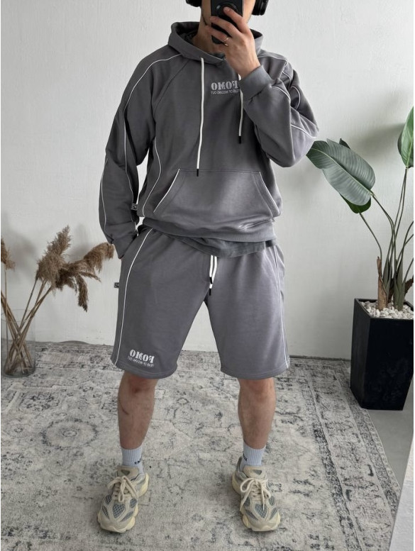 Oversize костюм з надписом