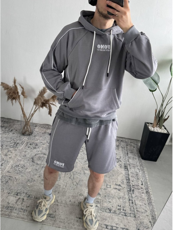 Oversize костюм з надписом