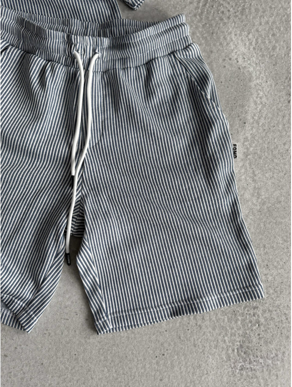 Літній oversize костюм у рубчик