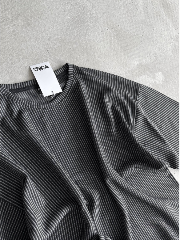 Літній oversize костюм у рубчик