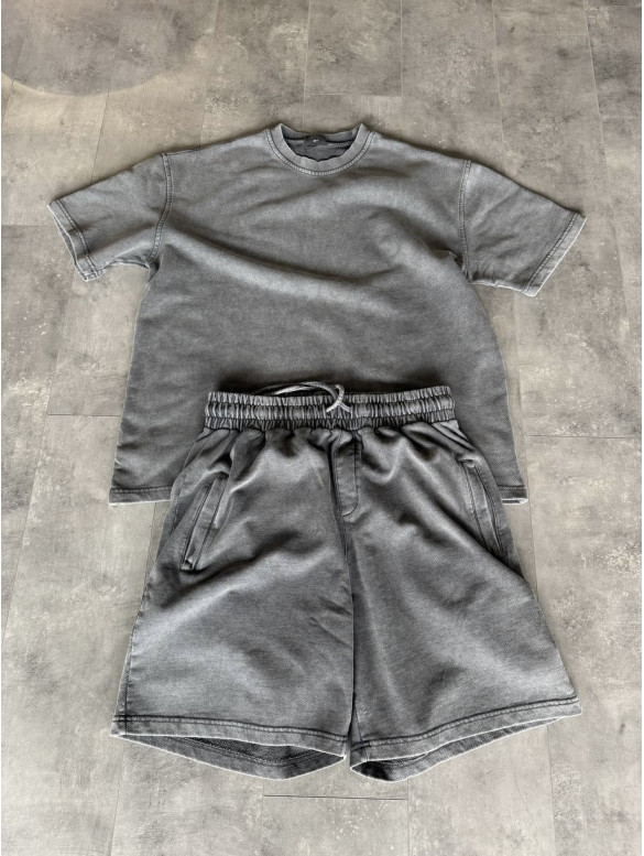 Oversize костюм з вивареної тканини
