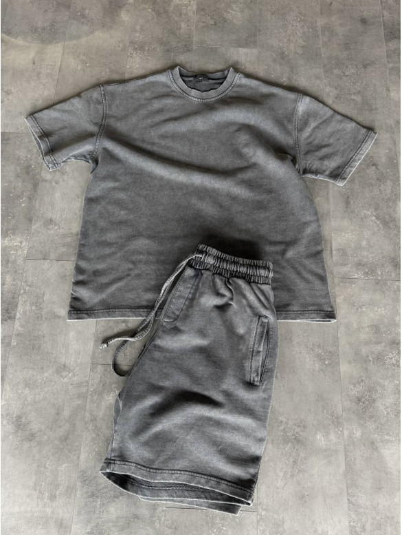 Oversize костюм з вивареної тканини