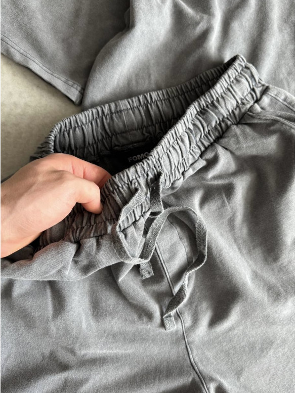 Oversize костюм з вивареної тканини