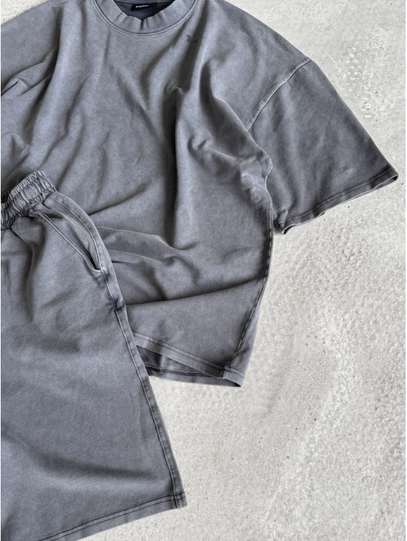 Oversize костюм з вивареної тканини