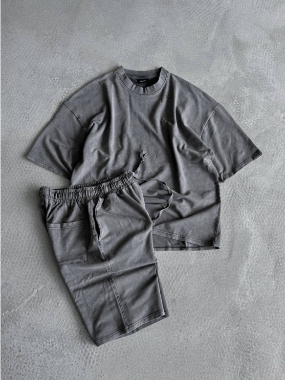 Oversize костюм з вивареної тканини