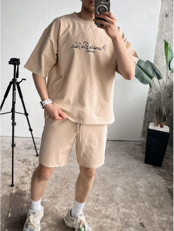 Літній oversize костюм з надписом