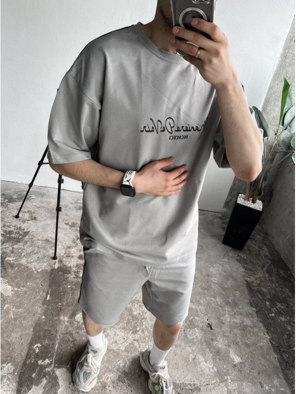 Літній oversize костюм з надписом