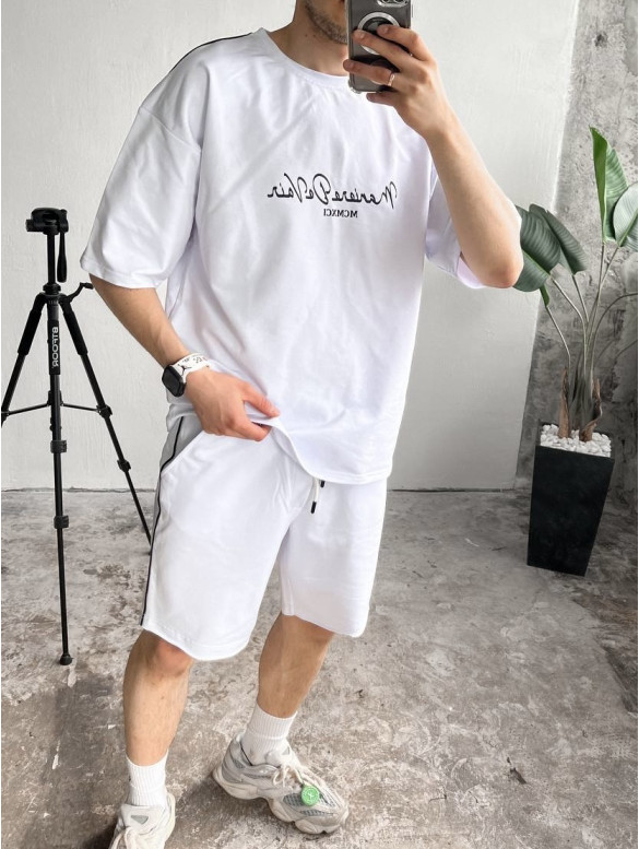 Літній oversize костюм з надписом