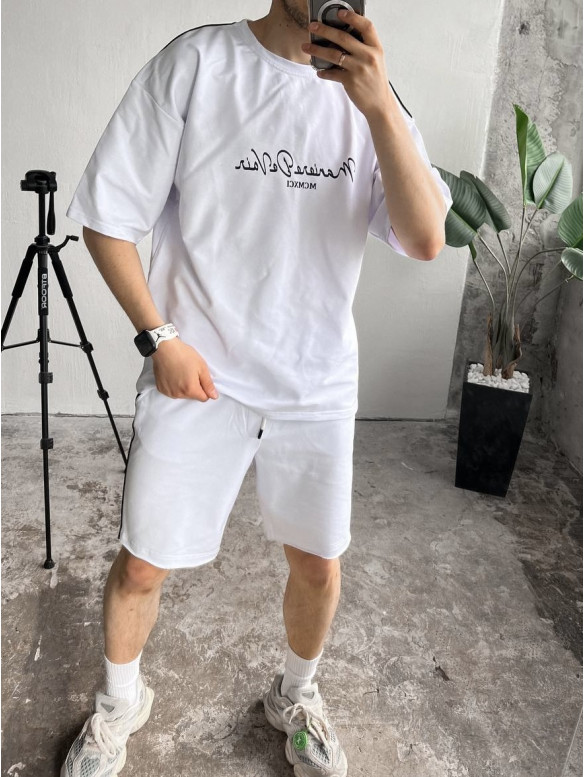 Літній oversize костюм з надписом