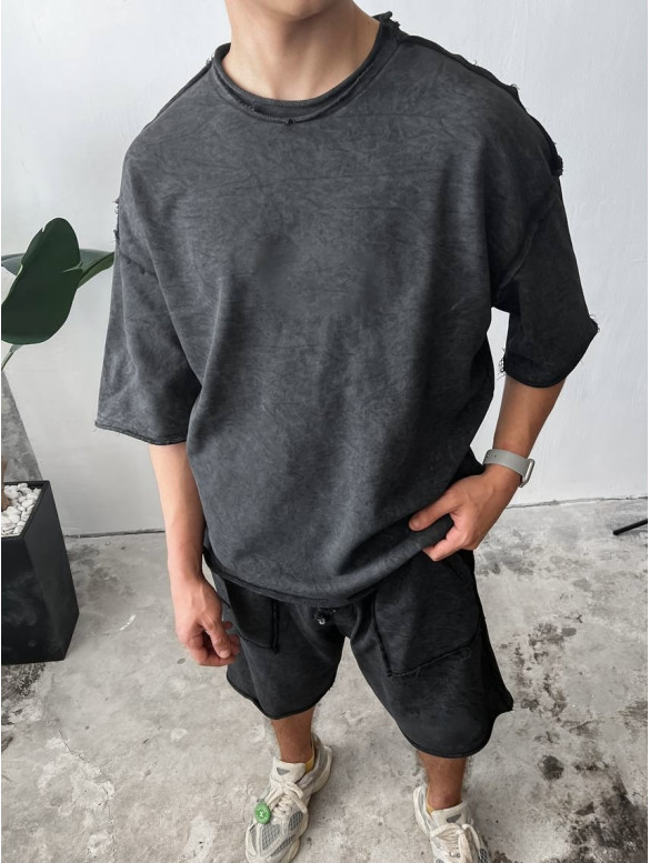 Oversize костюм з акцентними швами