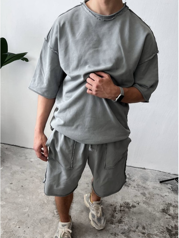 Oversize костюм з акцентними швами