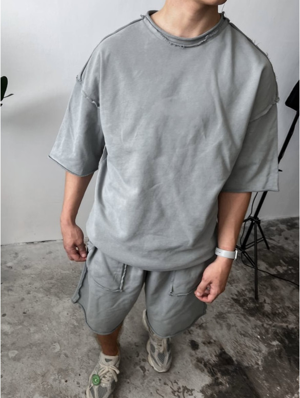 Oversize костюм з акцентними швами