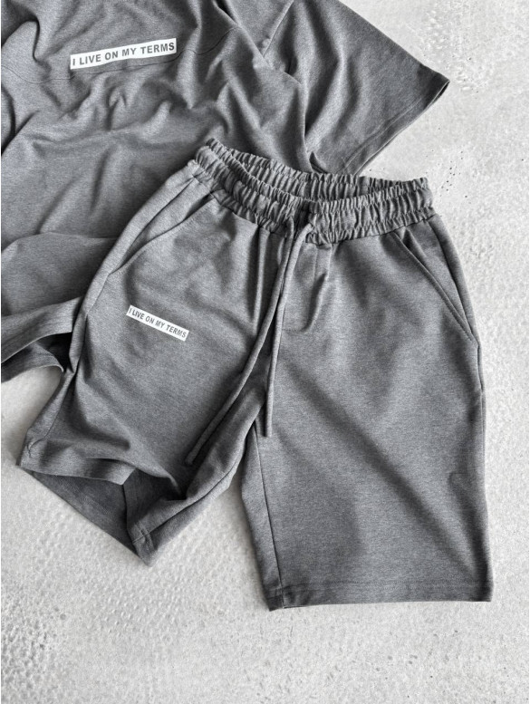Літній oversize костюм з надписом