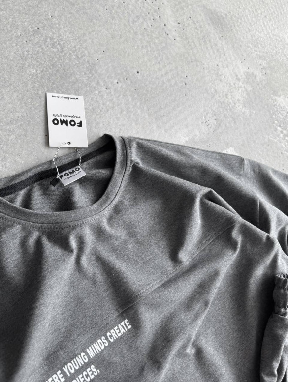 Літній oversize костюм з надписом
