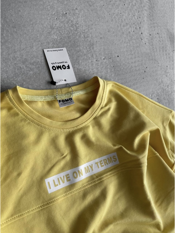 Літній oversize костюм з надписом