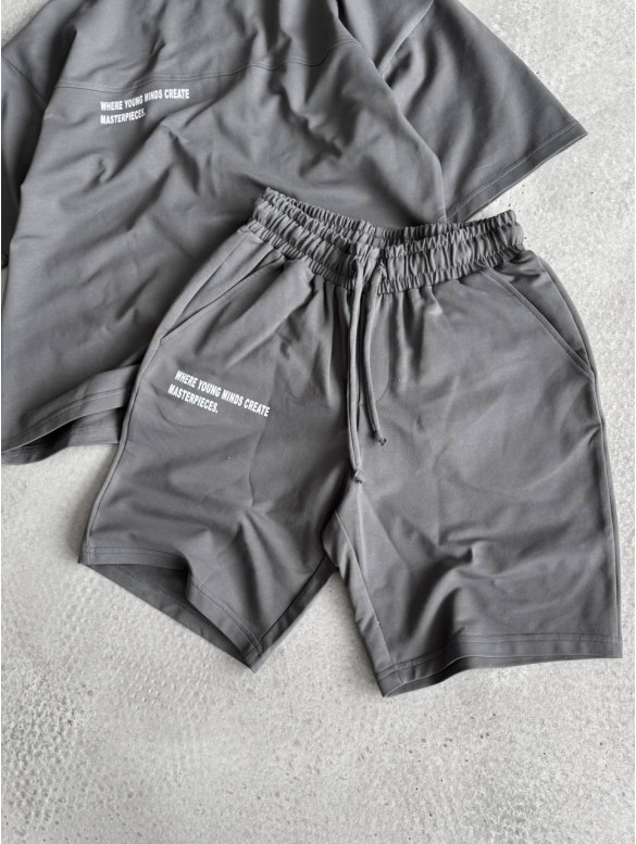 Літній oversize костюм з надписом