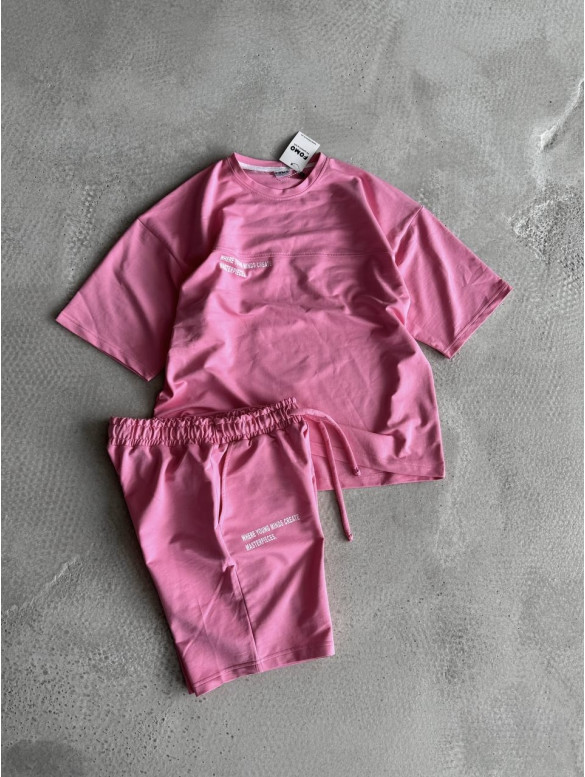 Літній oversize костюм з надписом
