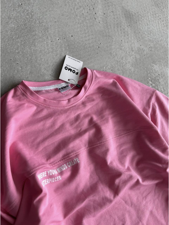 Літній oversize костюм з надписом