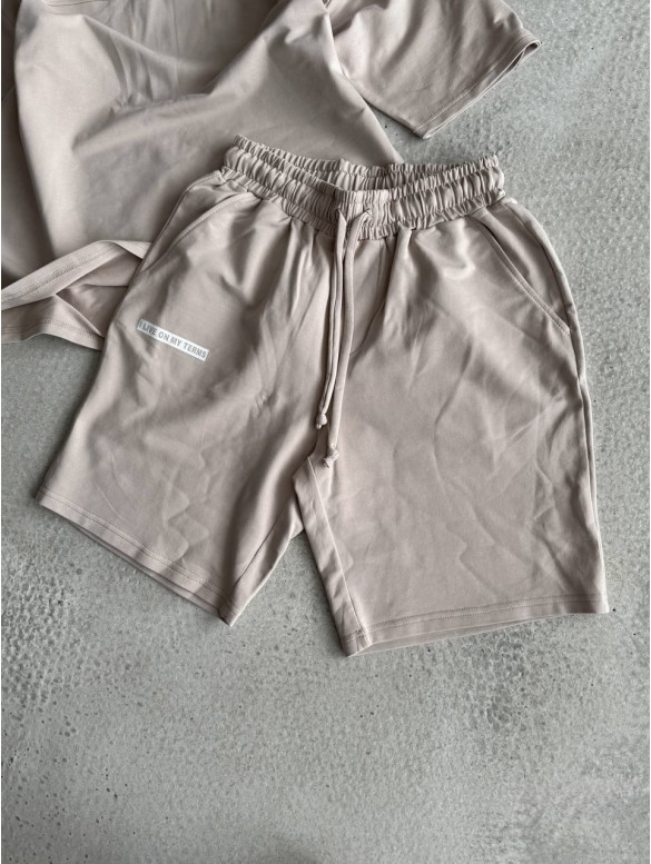 Літній oversize костюм з надписом