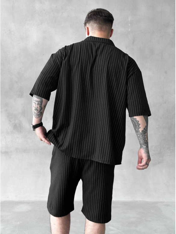 Літній oversize костюм у смужку