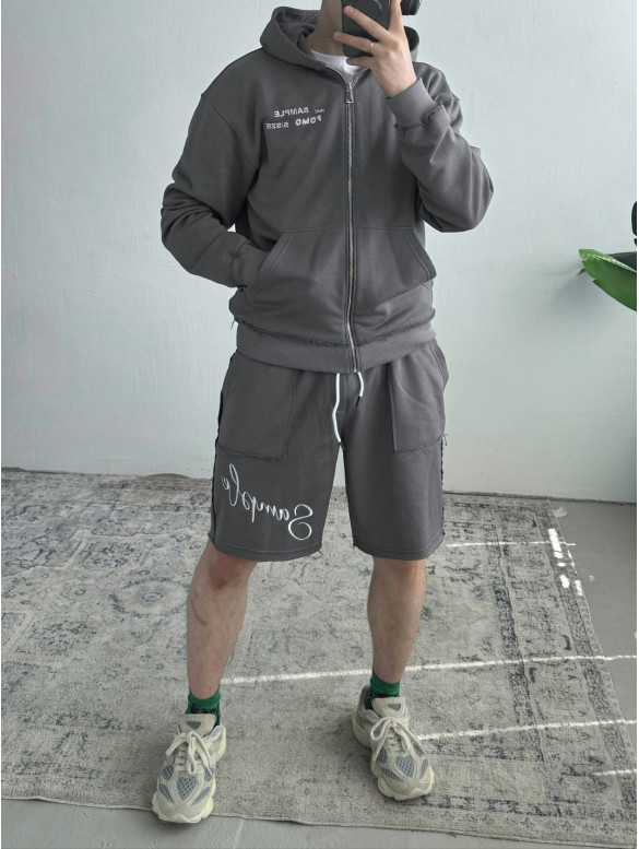 Oversize костюм з вишивкою