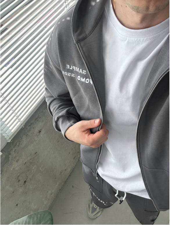 Oversize костюм з вишивкою