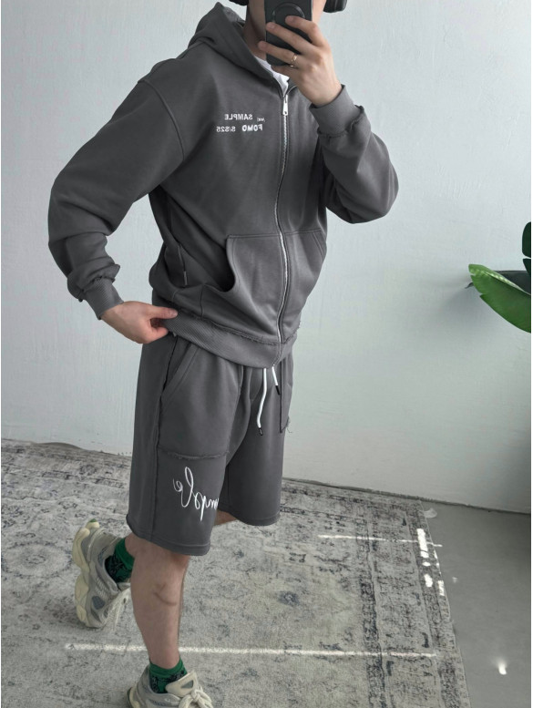 Oversize костюм з вишивкою