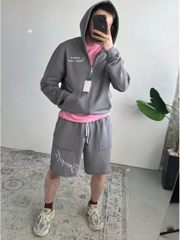 Oversize костюм з вишивкою