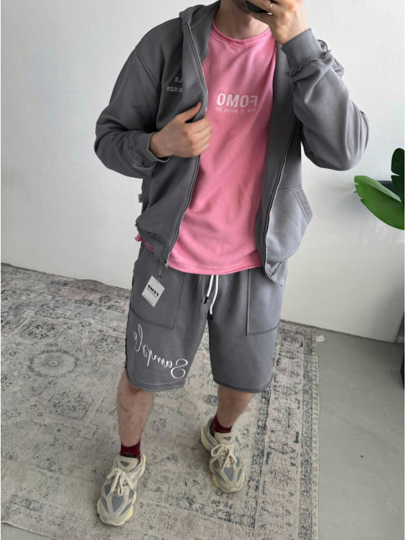 Oversize костюм з вишивкою