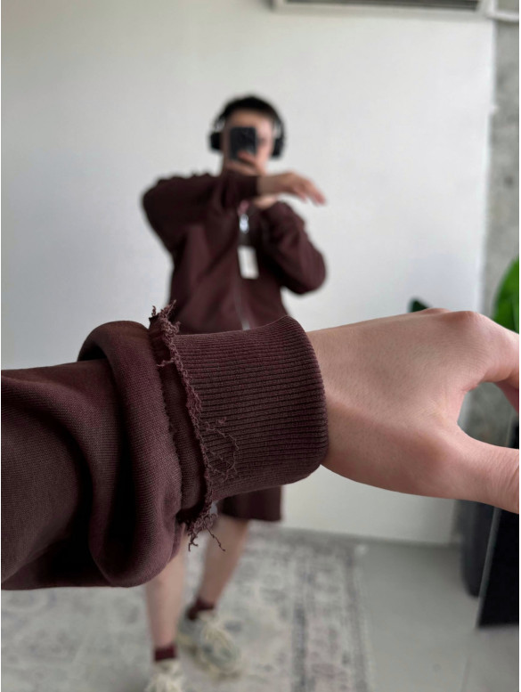 Oversize костюм з вишивкою