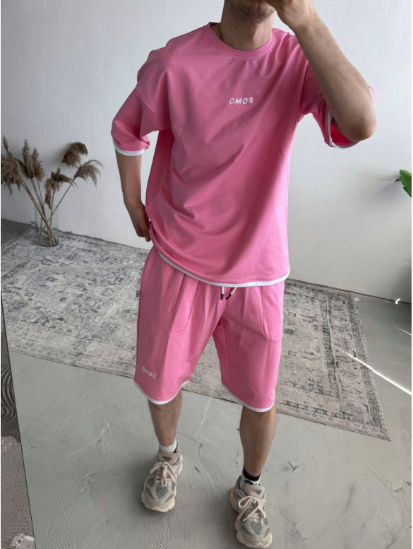 Літній oversize костюм з вишивкою