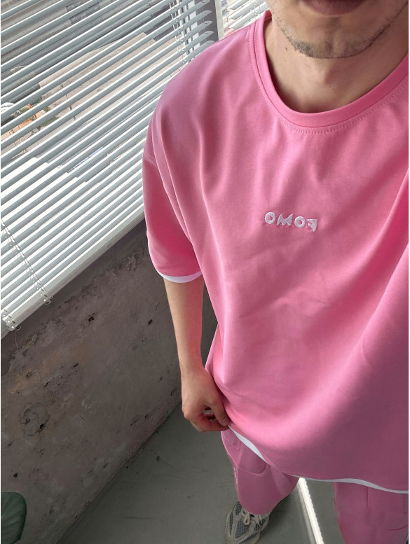 Літній oversize костюм з вишивкою