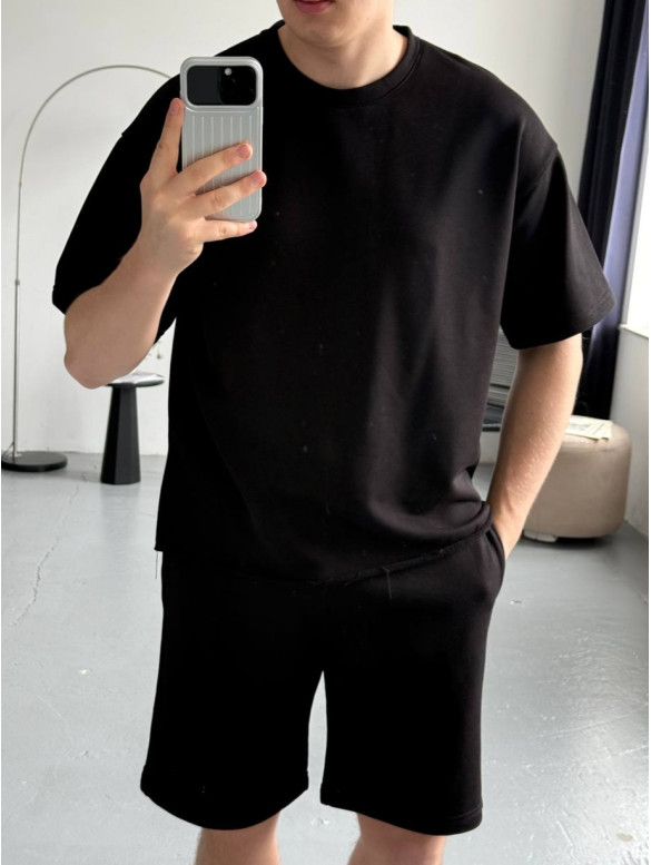 Oversize костюм футболка+ шорти
