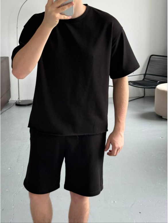 Oversize костюм футболка+ шорти