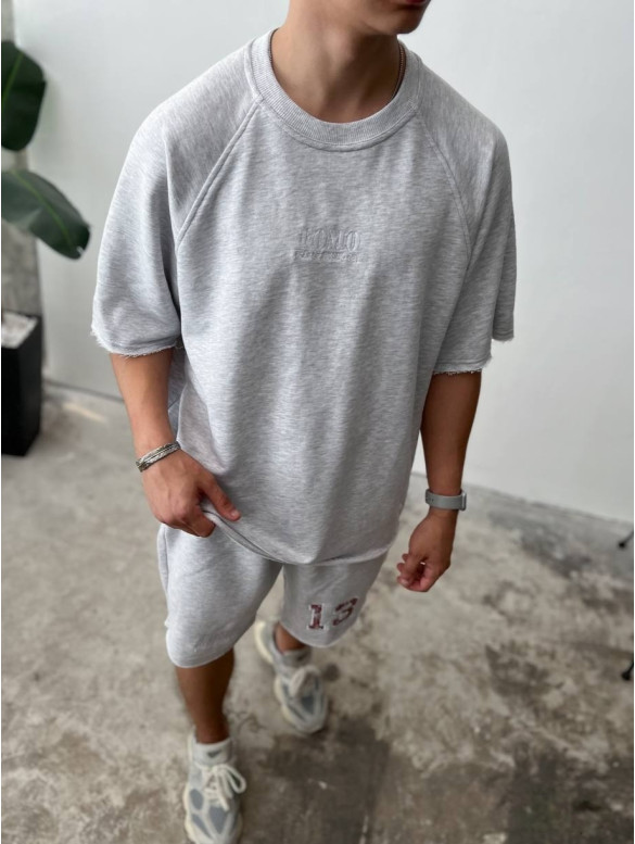 Oversize костюм з принтом