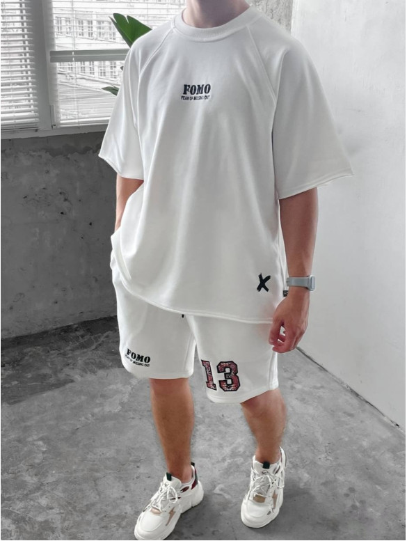 Oversize костюм з принтом