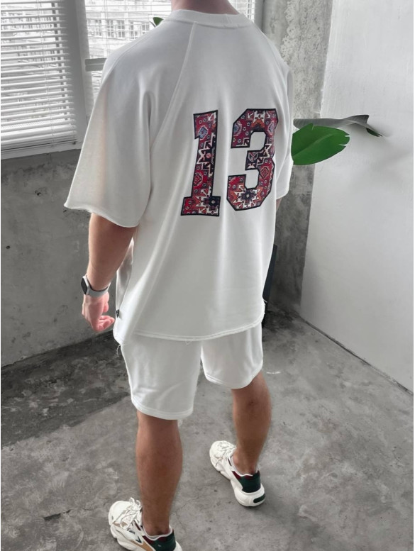 Oversize костюм з принтом