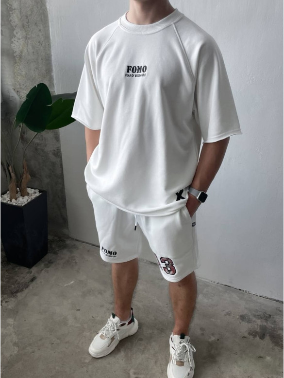 Oversize костюм з принтом
