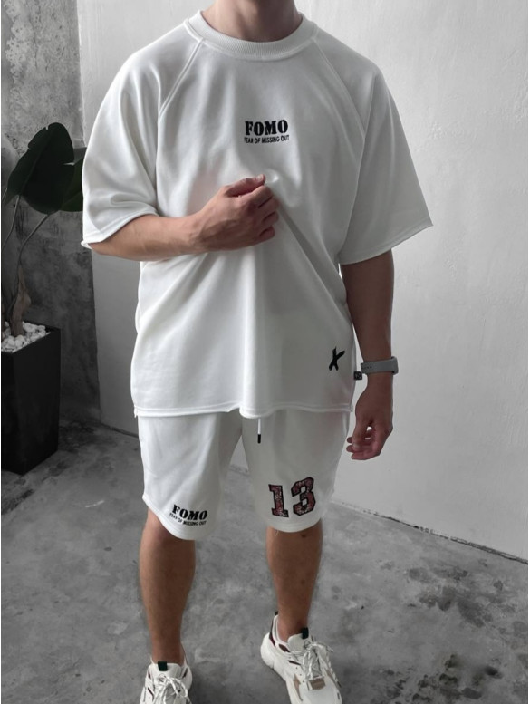 Oversize костюм з принтом