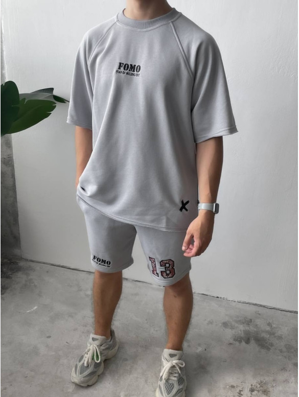 Oversize костюм з принтом