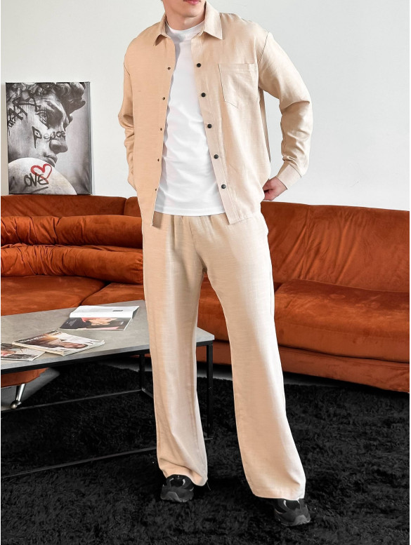 Лляний oversize костюм