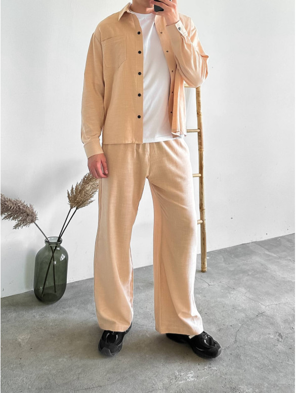 Лляний oversize костюм