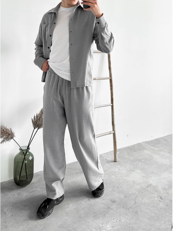 Лляний oversize костюм