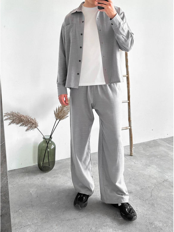 Лляний oversize костюм