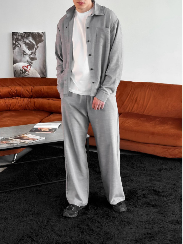 Лляний oversize костюм