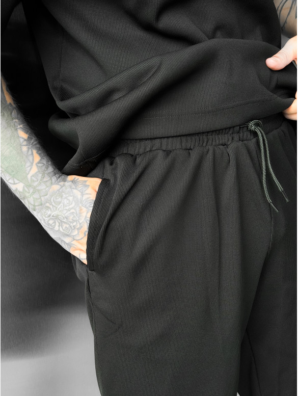 Літній oversize костюм у рубчик