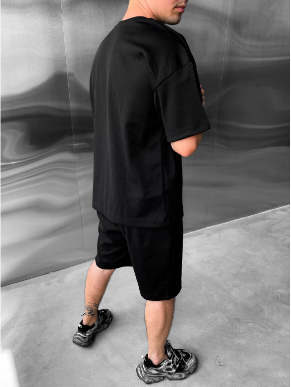 Літній oversize костюм у рубчик